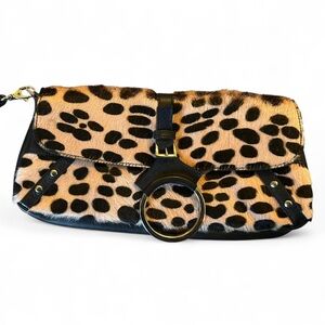 Leopard Print Clutch Bag